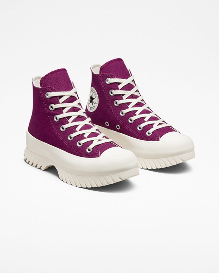 Men's Converse Chuck Taylor All Star Lugged 2.0 Seasonal Color High Top Shoes Purple / Black | AU 3EC85P